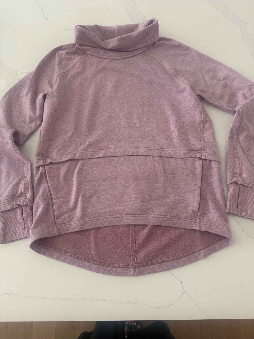 lululemon athletica Women's Find your Unwind Dusty Mauve Turtleneck Pullover
